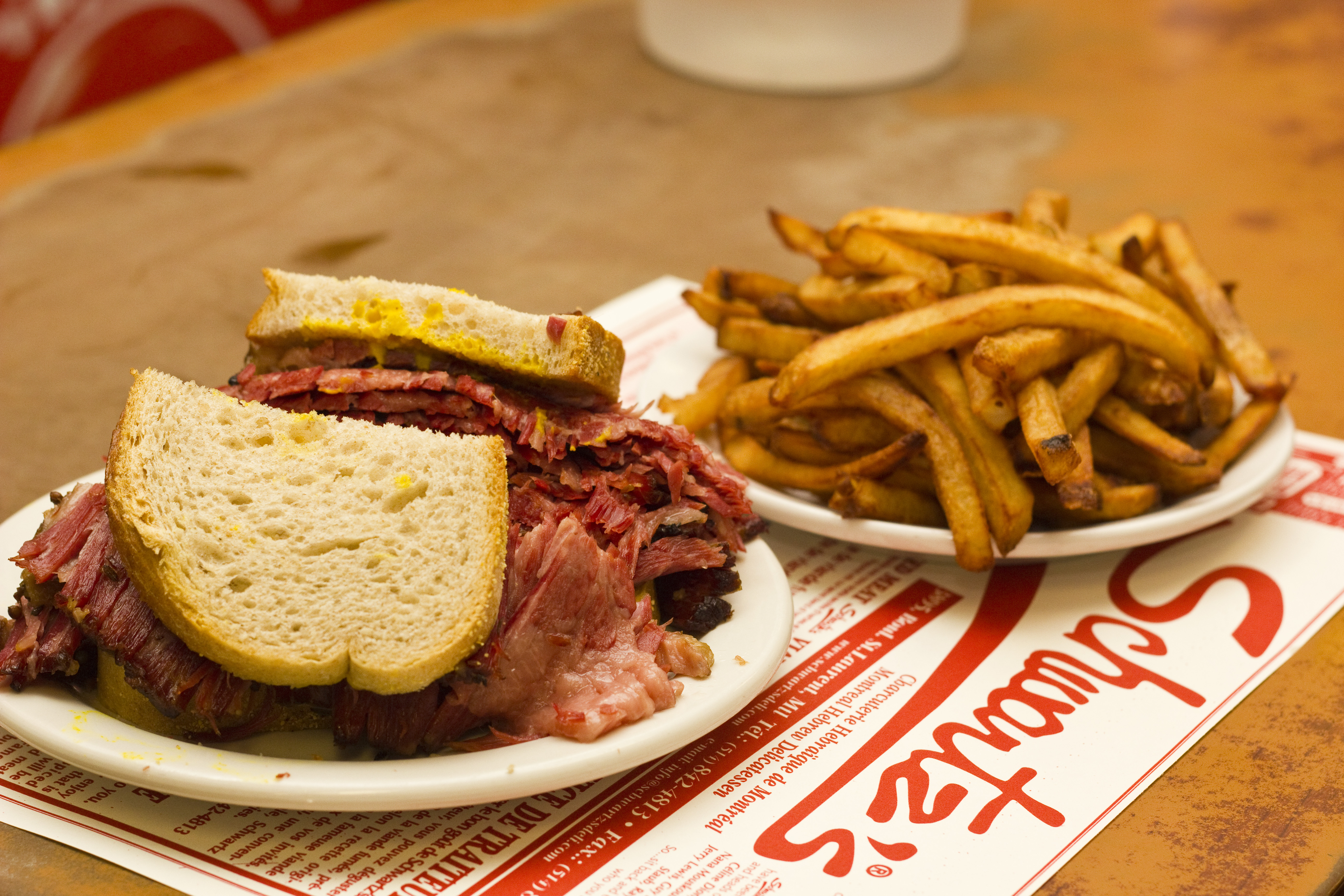 Montreal smoked meat sandwich